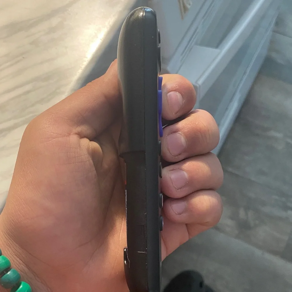 Roku Black Remote with Purple Button